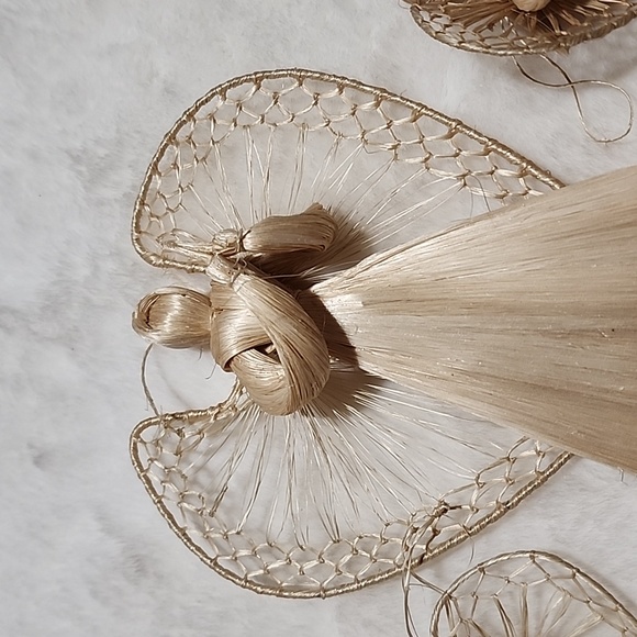 ANGELS  ORNAMENTS  CORN HUSK 🌽 - Picture 3 of 9